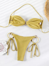 Load image into Gallery viewer, Rinabe Halter Swimwear Thongs Micro Bikini  Bandage Bathing Suit
