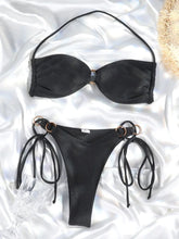 Load image into Gallery viewer, Rinabe Halter Swimwear Thongs Micro Bikini  Bandage Bathing Suit
