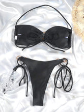 Load image into Gallery viewer, Rinabe Halter Swimwear Thongs Micro Bikini  Bandage Bathing Suit
